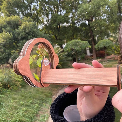 2PCS Natural DIY Kaleidoscope Kit for Kids, Newest Outdoor Classic Handmade Education Toys, Magic Wooden Rotating Kaleidoscope Making Set, Best Gift for Nature Lovers (2 Pcs Planets)