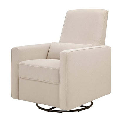 DaVinci Piper 360° Swivel Rocker Recliner Chair - Glider Rocking Chair for Nursery and Living Room- GREENGUARD Gold, FSC & Certi-PUR US Certified - Ultra Comfy Glider Recliner Nursery Chair - Cream