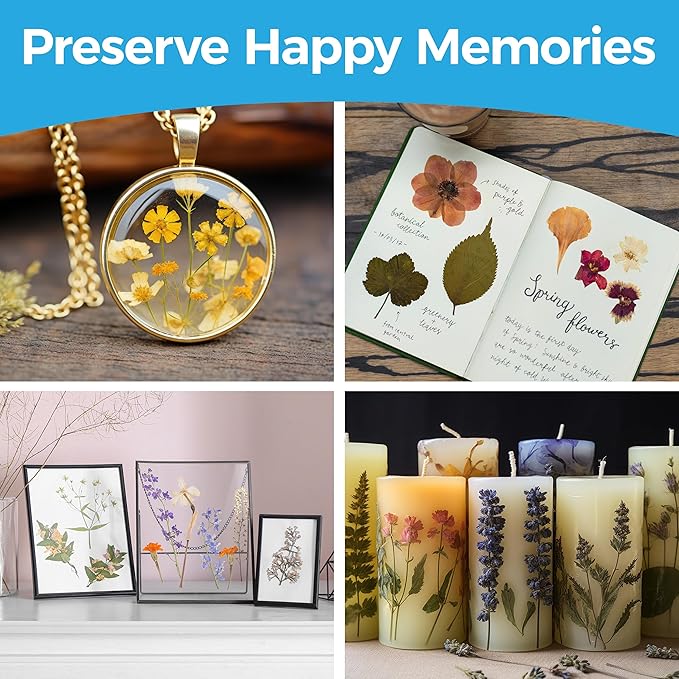 Gardening Pretend Play Set & Flower Press Kit - Kids Gardening Set with Apron, Pair of Gloves, 3 Gardening Tools, Wooden Flower & Leaf Press - Safe Outdoor Gardening Tools for Kids & Teens