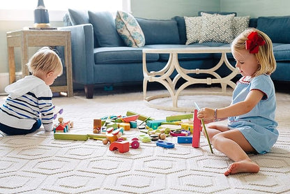 3 Piece Tegu Magnetic Racer Building Block Set, Orange