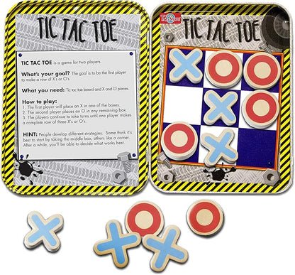 Bendon TS Shure Tic-Tac-Toe Games Mini Magnetic Activity Tin with Illustrated Foam Magnets 50437