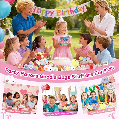 24Pack Taba Squishy Toys kit- Squishy Fidget Squeeze Toys Party Favors for Kids 8-12-Kawaii Stress Balls for Kids- Taba Squishies Stress Relief Toys for Girls 8-10-6-9 Years Old Girls Birthday Gifts