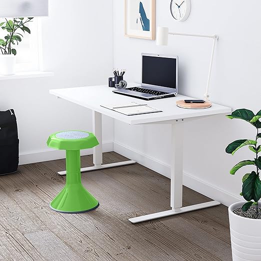ECR4Kids ACE Active Core Engagement Wobble Stool, 18-Inch Seat Height, Flexible Seating, Grassy Green