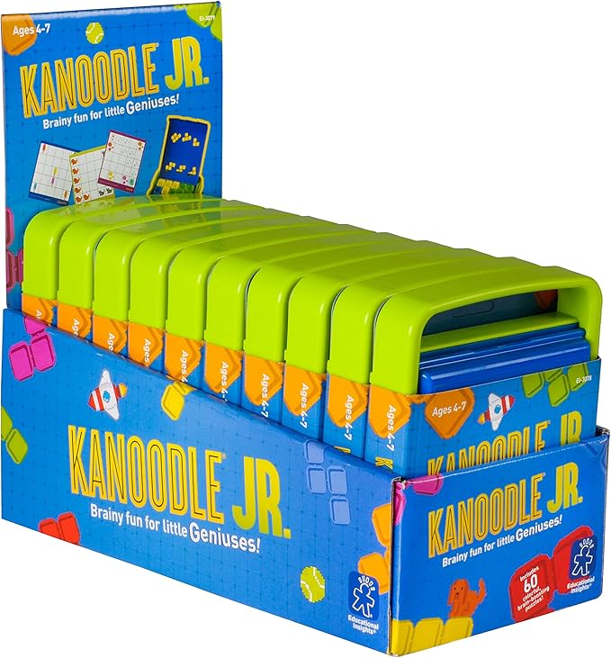 Educational Insights Kanoodle Jr. Classroom Pack of 10, 60 Puzzles in Each Game, Ages 4+