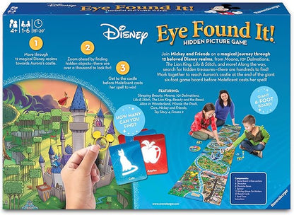 Ravensburger World of Disney Eye Found It! Board Game - Engaging Fun for Kids and Adults | Suitable for Ages 4 and Up | Promotes Critical Thinking Skills | Featuring Beloved Disney Characters