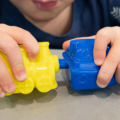 LEARNING ADVANTAGE Transportation Linking Blocks - Set of 36 - Ages 18m+ - Pop Beads for Toddlers - Early Sensory and Fine Motor Manipulative