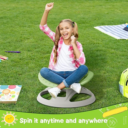 Brelley Sensory Spinning Chair for Kids, Autistic Kids Swivel Chair, Sensory Activity Toy for Toddlers, Physical Coordination Training Indoor & Outdoor Autism Sensory Products