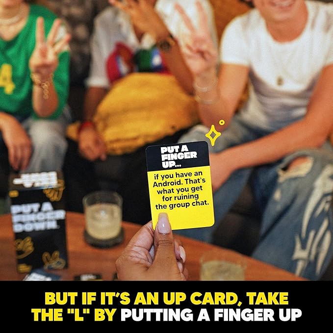 Put A Finger Down - Hilarious Party Card Game, Game Night, Parties, Big and Small Groups | Fun Social Icebreaker with 400 Cards for 2+ Players, Ages 17+