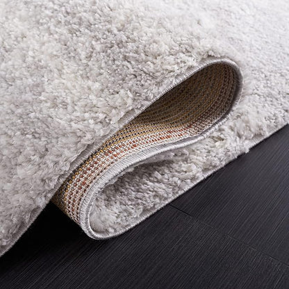 SAFAVIEH Berber Shag Collection Runner Rug - 2'3" x 8', Grey & Ivory, Non-Shedding & Easy Care, 1.2-inch Thick Ideal for High Traffic Areas in Living Room, Bedroom (BER563G)