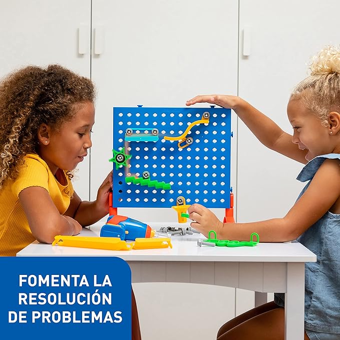 Educational Insights Design & Drill Marble Maze, Marble Run STEM Toy, Over 50 Pieces, Ages 5+