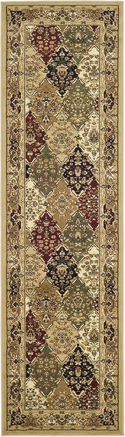 SAFAVIEH Lyndhurst Collection Runner Rug - 2'3" x 16', Multi & Beige, Traditional Oriental Design, Non-Shedding & Easy Care, Ideal for High Traffic Areas in Living Room, Bedroom (LNH221C)