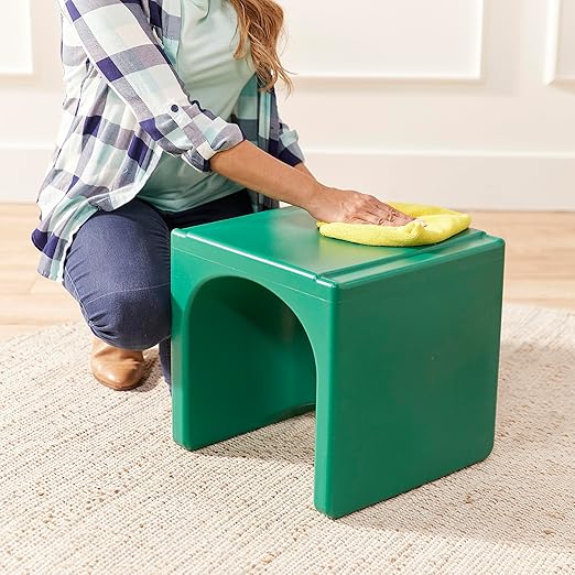 ECR4Kids Tri-Me 3-In-1 Cube Chair, Kids Furniture, Green