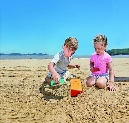 Hape Master Bricklayer Beach and Sand Toy Set Toys, Multicolor, Bold