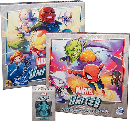 Marvel United, Superhero Card Strategy Board Game Comic Bundle with Spiderman and Dr. Strange Expansion, for Adults & Kids Ages 14+ (Amazon Exclusive)
