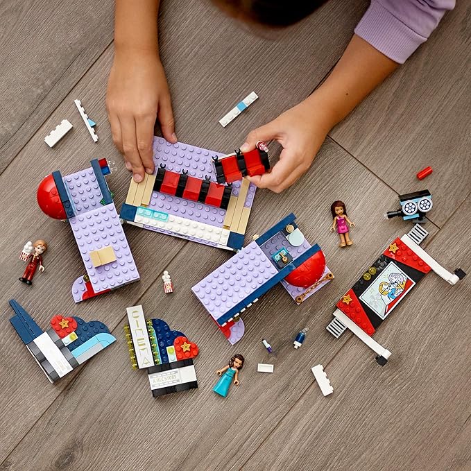 LEGO Friends Heartlake City Movie Theater 41448 Building Kit; Great Birthday Gift for Kids Who Love Movies, New 2021 (451 Pieces)