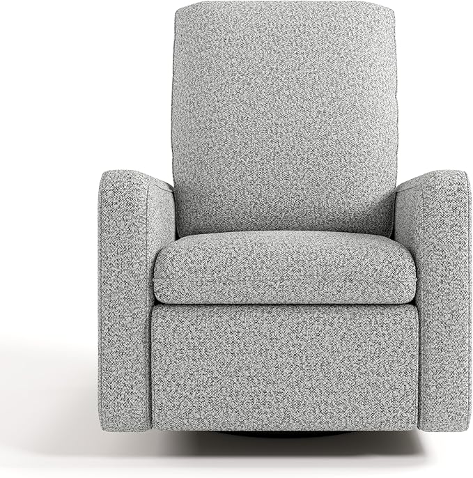 Graco Teddi Power Recliner Swivel Glider (Salt & Pepper Boucle) – Electronic Power Recline, USB-A & USB-C Charger, Premium Cushioning & Comfort