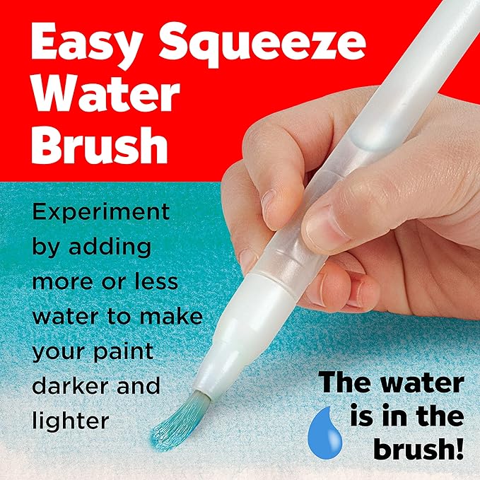 Faber-Castell Young Artist Learn to Watercolor - Watercolor Paint Set for Kids Ages 5+, Kid-friendly and Washable Watercolor Paint (Packaging May Vary)