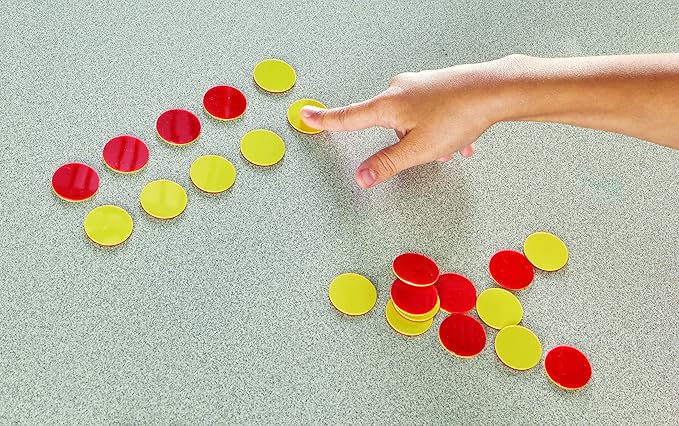 Learning Resources Two-Color Counters, Set of 200, Ages 5+, Grades K+, Educational Counting Sorting and Patterning, Family Counters,Back to School Supplies,Teacher Supplies