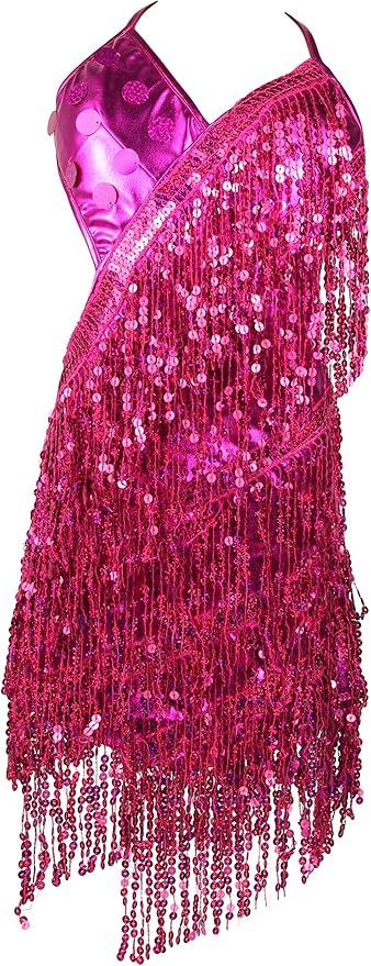 1920's Sequins Flapper Dress Children's Day Gift Party Halloween Costumes for Girls Accessories Set