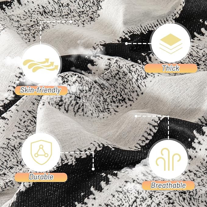 MYSKY HOME Sofa Covers for Sectional Sofa, Couch Cover for Dogs, Throw Couch Covers Loveseat Covers Futon Cover L Shaped Cover Washable Chenille Couch Protector, 71" x 102", Black Star Cluster