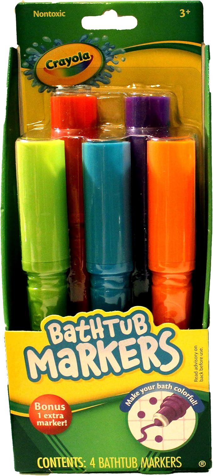 Crayola Bath Time Fun Bundle Including Bathtub Markers, Bathtub Crayons and Bath Squirters - Bring Creative Fun to Bath Time - Ages 3+