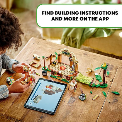 LEGO Super Mario Donkey Kong's Tree House Expansion Set - Building Toys for Boys & Girls, Ages 8+ Years - Pretend Play Toy Figures & Playsets - Gifts for Kids - 71424