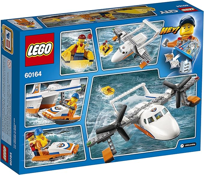 LEGO City Coast Guard Sea Rescue Plane 60164 Building Kit (141 Piece)
