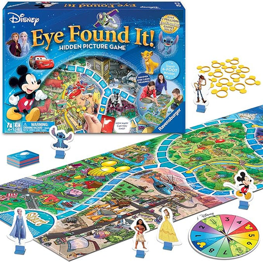 Ravensburger World of Disney Eye Found It! Board Game - Engaging Fun for Kids and Adults | Suitable for Ages 4 and Up | Promotes Critical Thinking Skills | Featuring Beloved Disney Characters