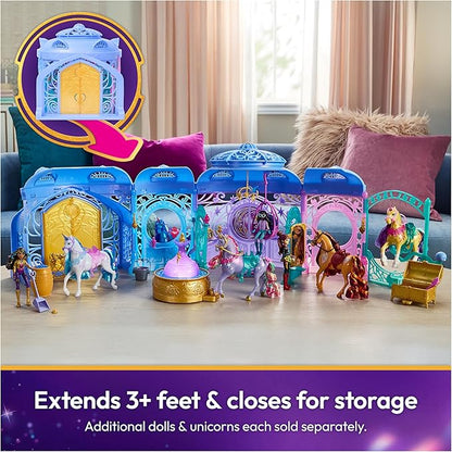 Unicorn Academy, Starglow Fountain & Stable Playset with Wildstar, Lights & Sounds, 24 Accessories, Dolls & Unicorn Toys for Girls Ages 4 and up