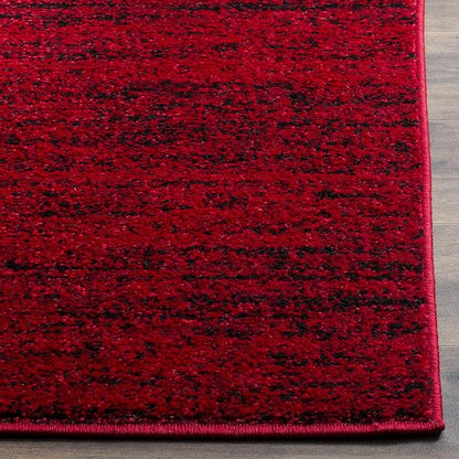 SAFAVIEH Adirondack Collection Runner Rug - 2'6" x 8', Red & Black, Modern Abstract Design, Non-Shedding & Easy Care, Ideal for High Traffic Areas in Living Room, Bedroom (ADR117F)