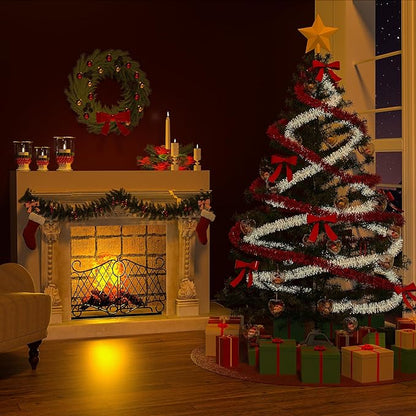 Clear Plastic Ornaments, Pack of 10 Individual 80mm Clear Plastic Heart Christmas Ornaments,Fillable Balls for Christmas Tree Decor, Wedding Party, DIY Crafts by S SEEKINGTAG