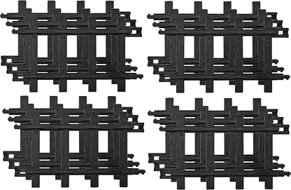 Lionel Ready-to-Play Straight Track Pack, 6-1/4”, 12 pieces, Black