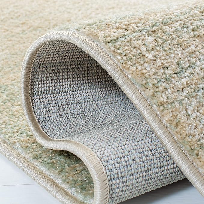SAFAVIEH Adirondack Collection Runner Rug - 2'6" x 12', Green & Ivory, Modern Ombre Design, Non-Shedding & Easy Care, Ideal for High Traffic Areas in Living Room, Bedroom (ADR142Y)