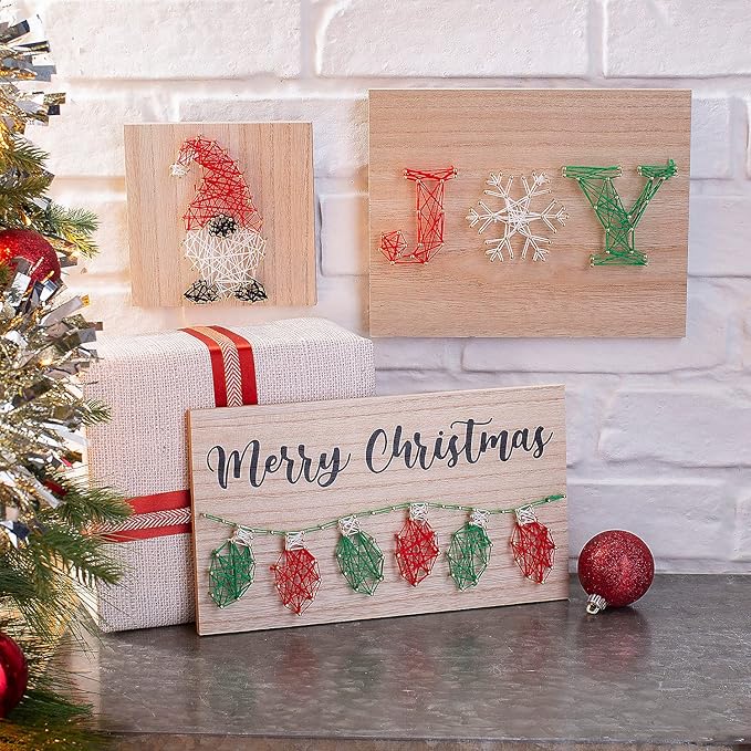 Christmas Joy String Art Craft