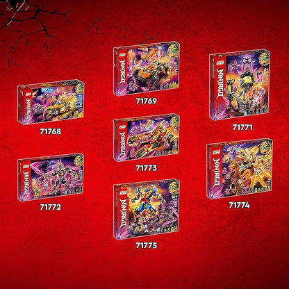 LEGO NINJAGO Zane's Golden Dragon Jet, 71770 Toy Plane Set, Birthday Gift Idea for Kids, Boys and Girls 7 Plus Years Old with Cole & Zane Minifigures