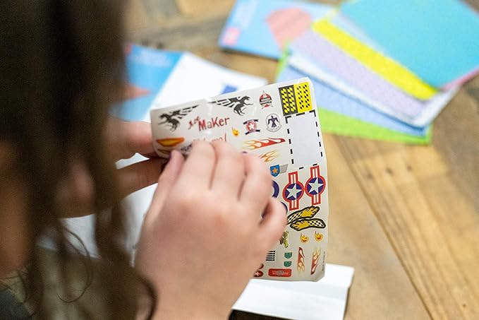 Bendon TS Shure Paper Airplanes Mini Activity Tin with 20 Paper Airplanes and Sticker Sheet 50435