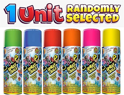 JA-RU Sidewalk Chalk Spray (Assorted) Kids Driveway, Yard, Sidewalk Liquid Colored Chalk. Field Marking Chalk Line Spray Temporary Markers. Washable Outdoor Chalk Set Art Toys. 3525 (1 Can)