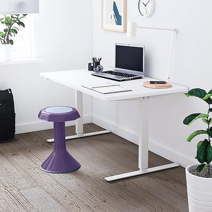 ECR4Kids ACE Active Core Engagement Wobble Stool, 18-Inch Seat Height, Flexible Seating, Eggplant
