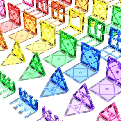 Magnetic Tiles Toddler Toys Magnetic Building Blocks for Kids Ages 3-12 STEM Educational Toys for Girls & Boys Sensory Play for Preschool Learning