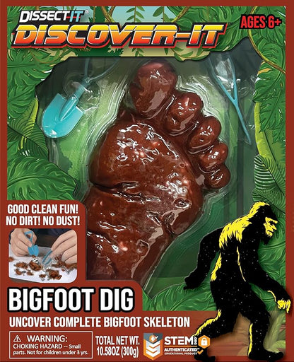 Dissect-It Discover-It Bigfoot Dig Kids Science Kit, Gel Dissection Kit for Kids to Learn Anatomy, STEM Toys for Ages 6 and Above
