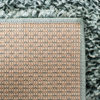 SAFAVIEH Athens Shag Collection Runner Rug - 2'3" x 8', Seafoam, Non-Shedding & Easy Care, 1.5-inch Thick Ideal for High Traffic Areas in Living Room, Bedroom (SGAS119D)