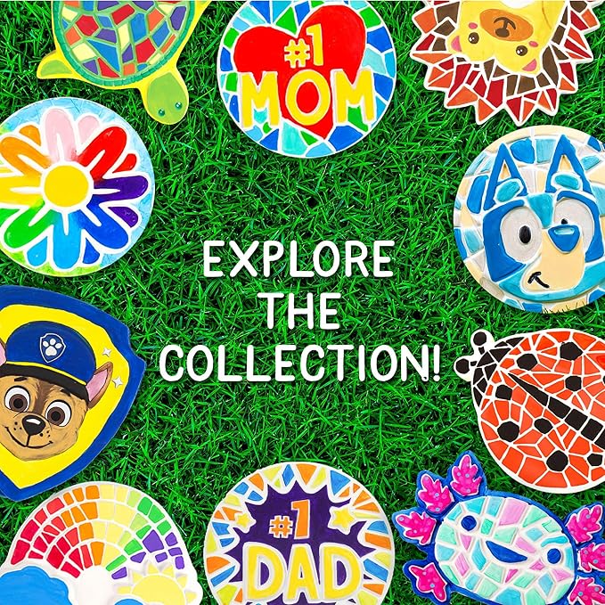 Paint Your Own Paw Patrol Stepping Stone, Paw Patrol Toys, Arts and Crafts for Kids Ages 8-12, Stepping Stones for Kids, Crafts for Kids Ages 4-8, Toddler Activities, Craft Kits, Kids Crafts