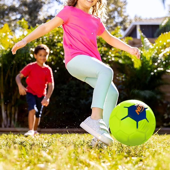 Nerf Kids Foam Mini Soccer Ball - Proshot Youth Soft Mini Foam Soccer Ball - 7" Inch Indoor + Outdoor for Kids - Fun Toy for Practice + Games