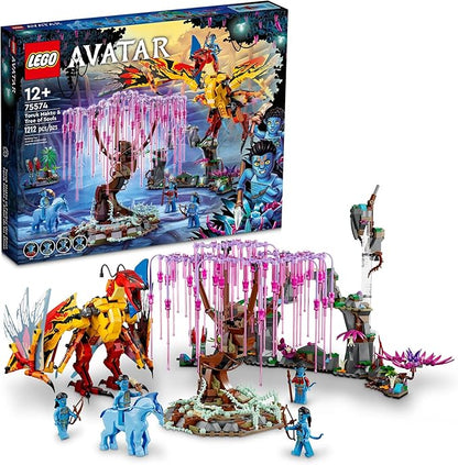 LEGO Avatar Toruk Makto & Tree of Souls 75574 Building Set - Movie Inspired Toy Set with Jake Sully and Neytiri Minifigures, Direhorse Animal Figure, Glow in The Dark Pandora Adventure