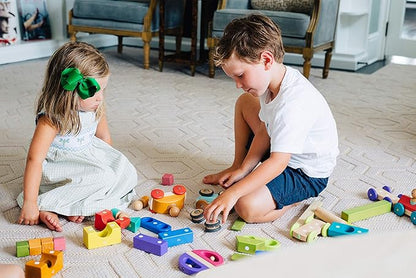3 Piece Tegu Magnetic Racer Building Block Set, Poppy Big Top