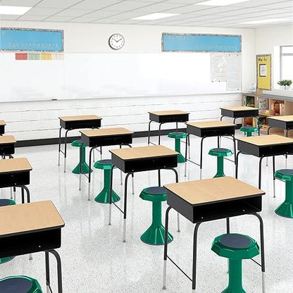 ECR4Kids ACE Active Core Engagement Wobble Stool, 18-Inch Seat Height, Flexible Seating, Green