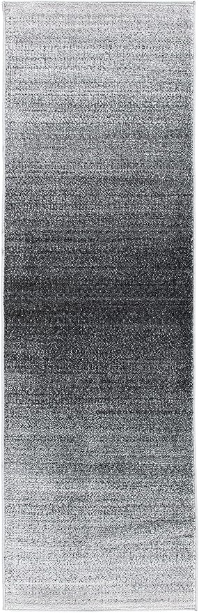 SAFAVIEH Adirondack Collection Runner Rug - 2'6" x 8', Grey & Dark Grey, Modern Ombre Design, Non-Shedding & Easy Care, Ideal for High Traffic Areas in Living Room, Bedroom (ADR142H)