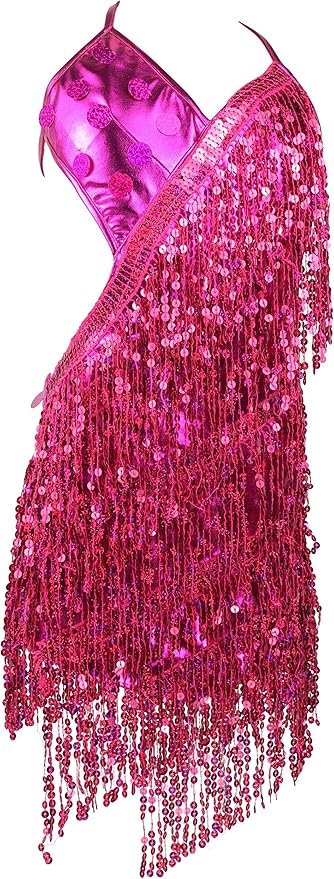 1920's Sequins Flapper Dress Children's Day Gift Party Halloween Costumes for Girls Accessories Set