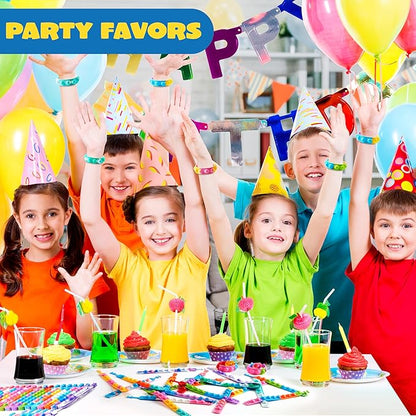 JOYIN Pop Fidget Toys pops Bulk 100 Pack Party Favors for Kids 4-8,8-12 Year, Fidget Bracelets Sensory Toys for Classroom Birthday Carnival Prizes Gifts Goodie Bags Stuffers for Kids