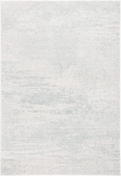 SAFAVIEH Evoke Collection 9' x 12' Ivory / Sage EVK272B Modern Abstract Non-Shedding Living Room Bedroom Dining Home Office Area Rug